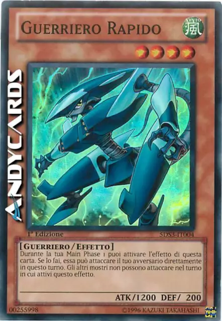 Guerriero Rapido ☻ Super Rara ☻ 5DS3 IT004 ☻ YUGIOH ANDYCARDS