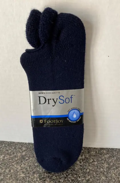 NWT Vintage Men's BLUE DrySof Footjoy Golf Socks Moisture Control Size 7-12
