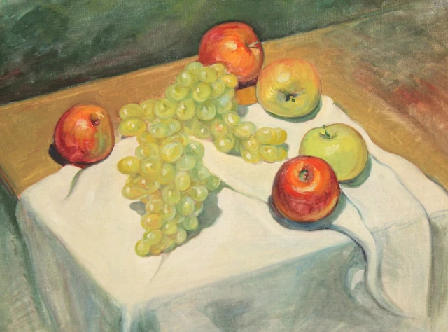 Escuela Española De Mediados Del Siglo Xx. Oleo Sobre Tela. Bodegon