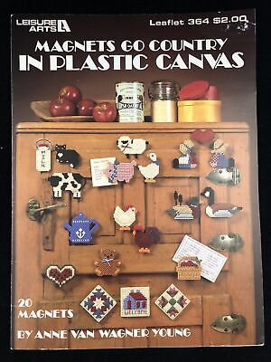 Imanes Go Country en Plástico Patrones de Lona Artes del Ocio #364 1985 20 diseños