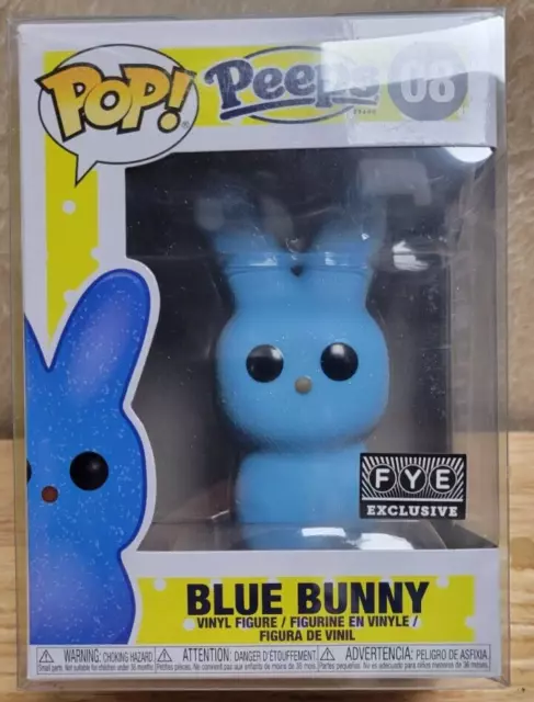 Funko POP! Candy: Peeps - Blue Bunny #08 FYE Exclusive in PROTECTOR