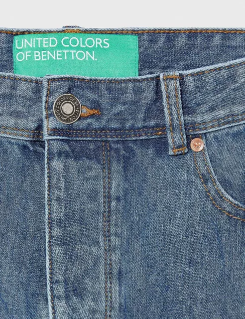 Pantaloni jeans United Colors of Benetton uomo pantaloni dritti, blu, W28 2