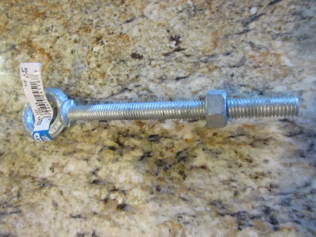 Stanley N245-167 Galvanized Forged Eye Bolt SWL 2200 Lb. 1/2" x 6"