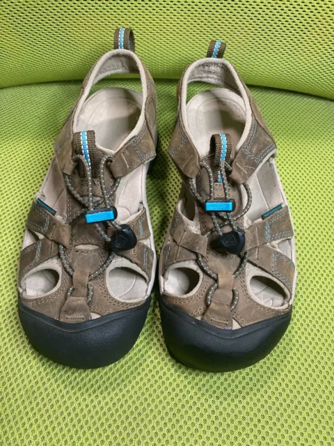 Keen Venice H2 Sandals Waterproof Sport Sandals Brown Leather Womens 6.5