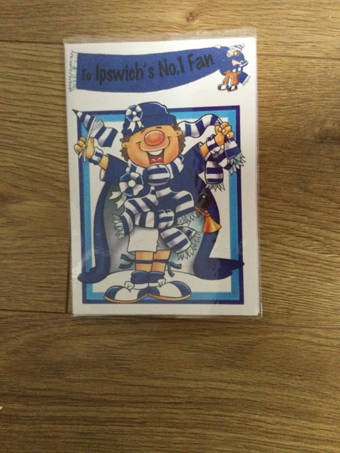 IPSWICH’S NO.1 Fan Mens Birthday Card - Size 13cm x 19cm + Envelope £1.