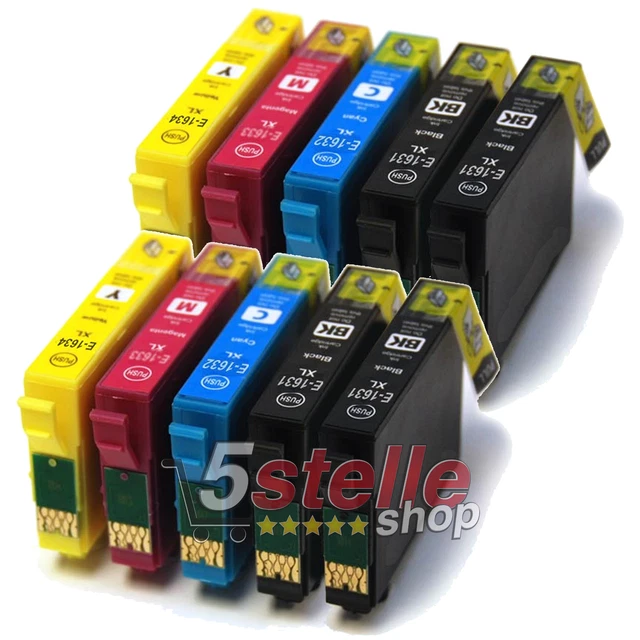 10 Cartucce Xl Per Epson Wf-2630Wf Wf-2650Dwf Wf-2660Dwf Wf-2750Dwf Wf-2760Dwf
