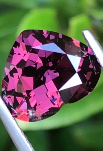 3.39cts Spinel Beautiful Orchid Color Heart Shape-Natural Untreated Sri Lanka 2