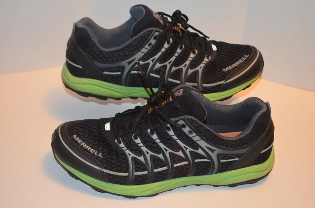 Merrell Mix Master Move Glide Sneaker J11605 Black Green Mens Shoes Size US 9.5 Merrell Master Move 2 Running Shoes Black (J01509) Men  main image 4