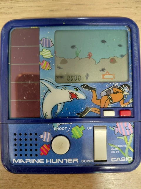 VINTAGE CASIO MARINE Hunter CG-50 Solar Handheld Game (1983