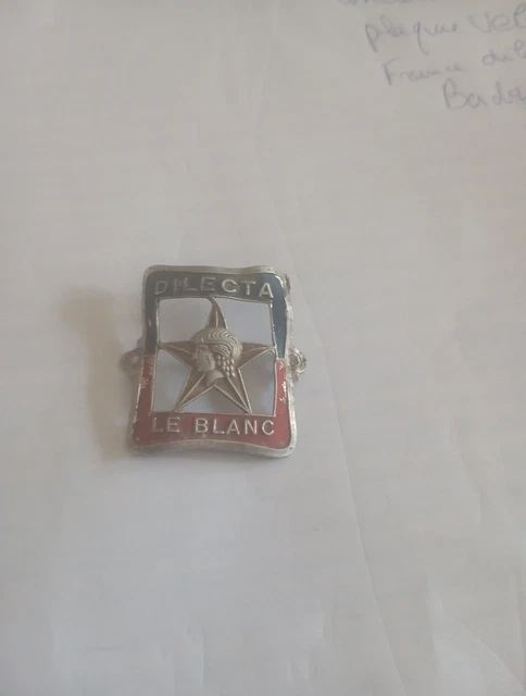 Plaque De Vélo Ancienne DILECTA - LE BLANC - Vintage Cyclisme