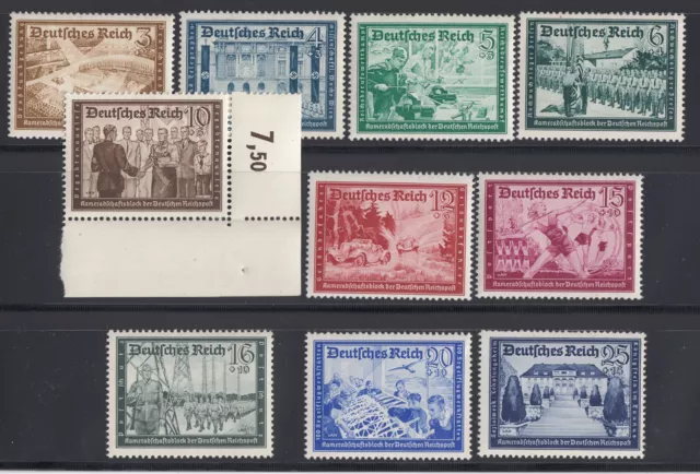 Deutsches Reich Mi-Nr. 702 - 713 fast komplett (706, 712 fehlen) POSTFRISCH