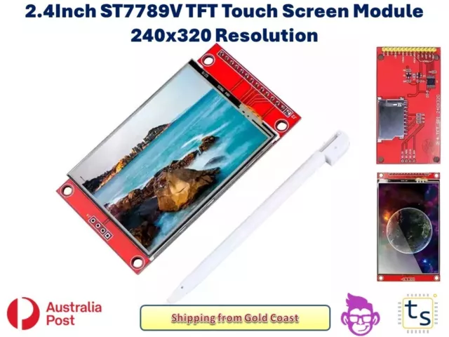 2.4 Inch 240x320 LCD TFT Touch Screen ST7789V Display Shield Module for Arduino