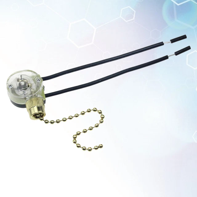 Conectores de cable eléctrico ventilador de techo cadenas de tracción interruptor de tracción dorado