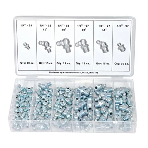 Hydraulic Grease Fitting Assortment Fractional - 110pc