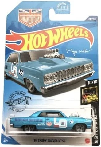 DieCast Hot Wheels '64 Chevy Chevelle SS - 247/250 [Cyan] Night Burnerz 10/10
