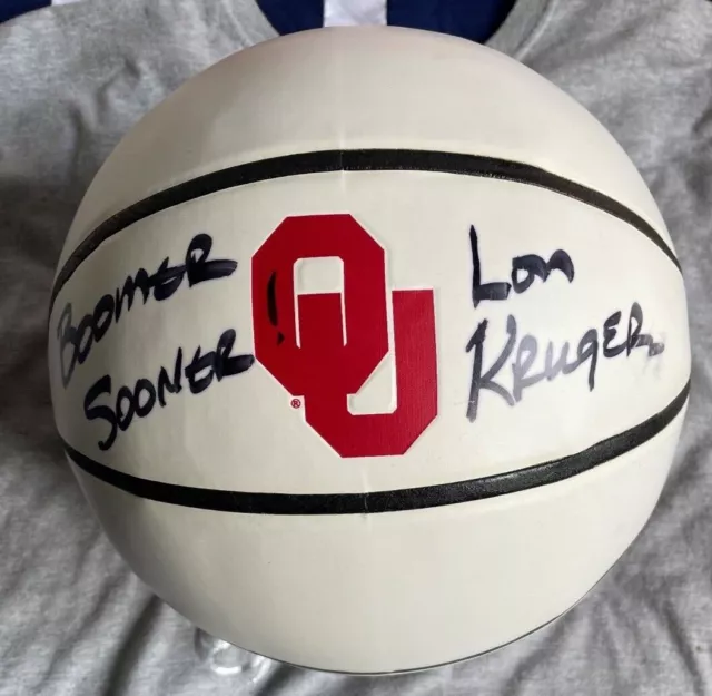 University of Oklahoma Coach Lon Kruger Autographed Basketball