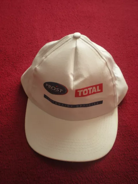 Rare / Casquette - Alain Prost : Formule 1 F1 Grand Prix Total Energie / Cap
