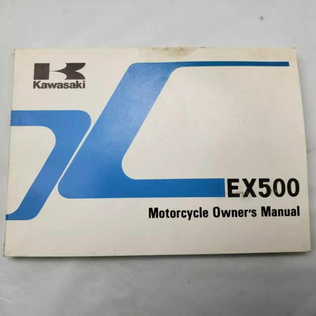1989 Kawasaki Ninja 500 EX500 Owner's Manual Book OEM ORIGINAL 99920-1443-02