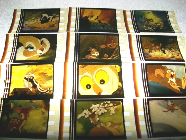 BAMBI Animation Film Cell Lot of 12 - collectible compliments movie dvd poster