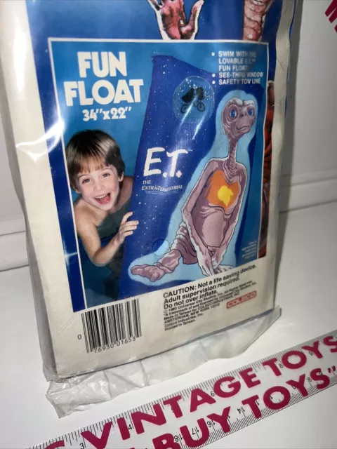 Vintage 1982 E.T. Extra-Terrestrial 1982 COLECO Pool Water Float Inflatable NEW