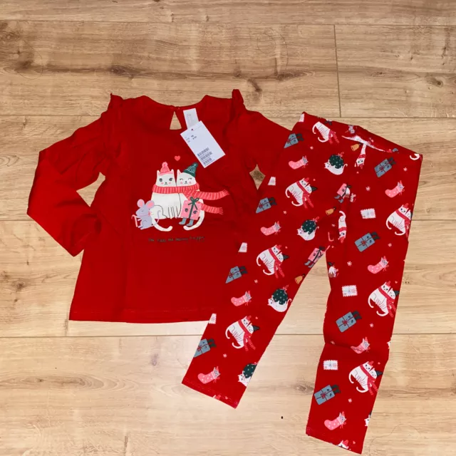 Weihnachten Mädchen 2teiliges Set, Gr. 98, H&M, Neu