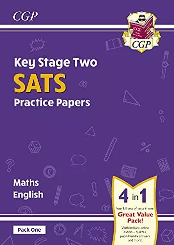 KS2 Maths and English SATS Practice Papers Pack - Pack 1 by CGP Books (Paperback