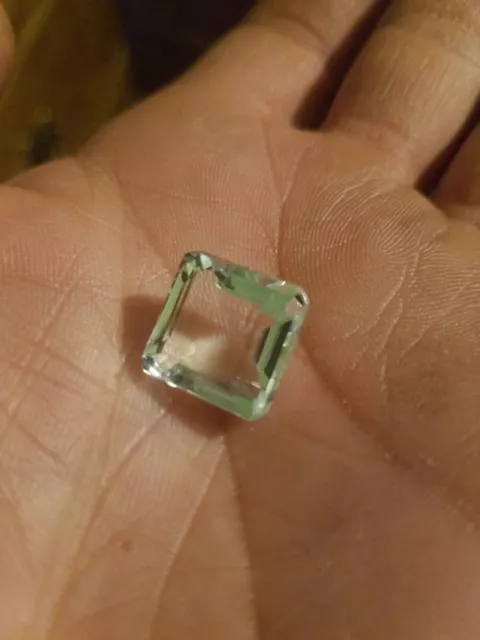 UNTREATED NATURAL 11.45 Cts BLUE AQUAMARINE EMERALD CUT GEMSTONES RM406