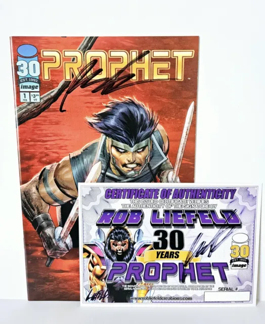Image PROPHET #1 Facsimile Cover C Variant NM Signed By Rob Liefeld w/ COA
