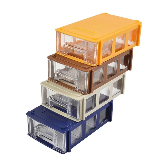 Boîte de rangement bleu/gris/brun/jaune 140*90*40 mm 1 pièce pièces matériel