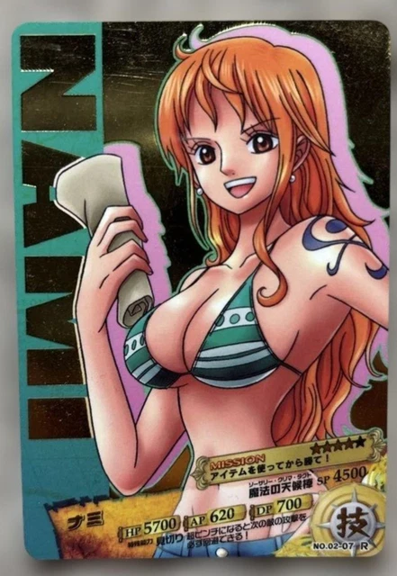 2011 ONE PIECE AR Carddass Nami No.02-08 C Japanese Bandai Vintage