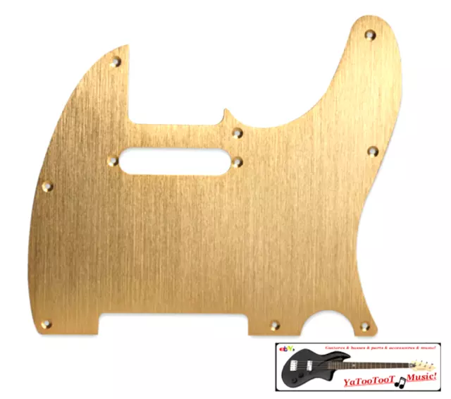 NEW PICKGUARD TELECASTER ALU brossé - gold - metal anodized - guitare télé
