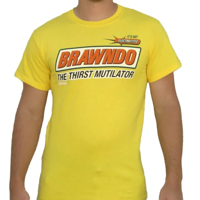 Brawndo T-Shirt The Thirst Mutilator Idiocracy It's Got Electrolytes Drink Movie