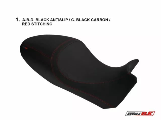 Ducati Diavel 1200 2011-2013 MotoK Seat Cover Design B925 Anti Slip 5 Color