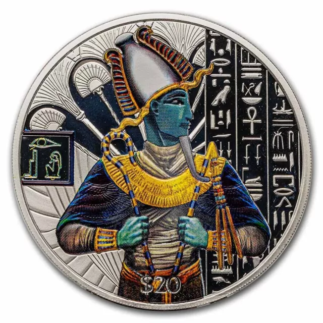2023 Sierra Leone 2 oz Silver Egyptian Gods: Osiris (Colorized) - SKU#271999