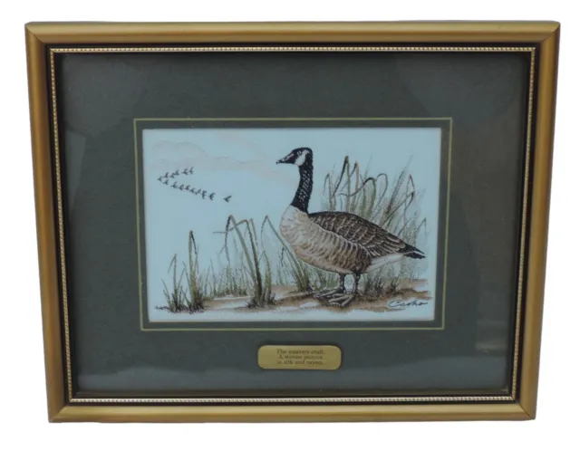 Cash's of Coventry Silk Woven Picture - Birds - Canada Goose
