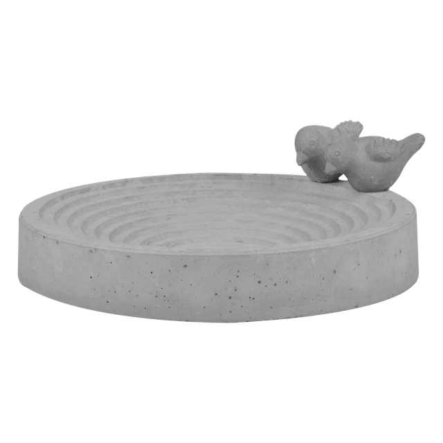 Esschert Design Vogeltränke Vogelbad Vogelbecken Futterschale Beton Wasserstelle