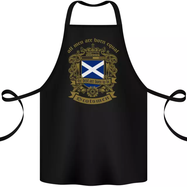 All Men Are Born Equal Scotland Scottish Cotton Apron 100% Organic