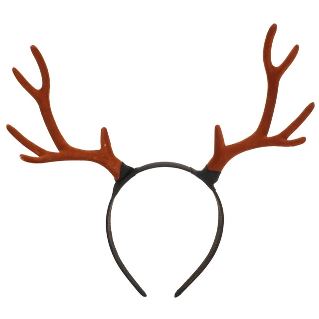 1 pieza Banda para el cabello decorativa con cuerno de ciervo de Navidad adorable cabello de Navidad