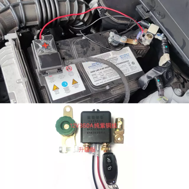 12V 120A Auto Batterietrennschalter Trennschalter Universal mit 2x  Fernbedienung