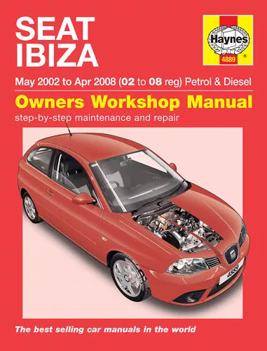 Seat Ibiza 2002-2008 1.2 1.4 1.9 Petrol & Diesel Haynes Manual 4889