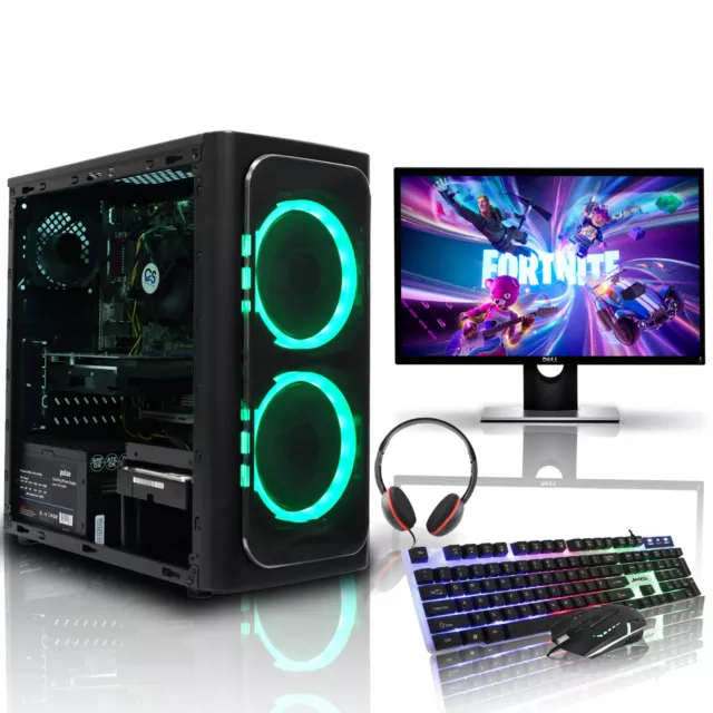 ULTRA FAST i3 i5 i7 Desktop Gaming Computer PC 2TB 16GB RAM RTX 3050 Windows 10