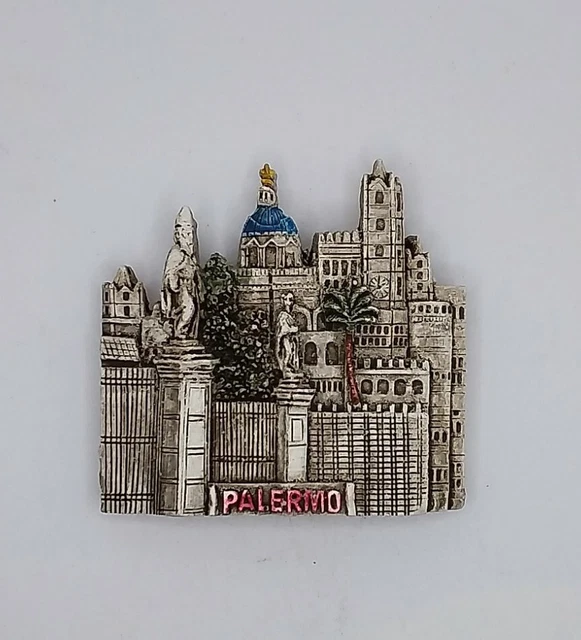 Palermo Magnet - Sizilianisches Souvenir Mit Monumenten