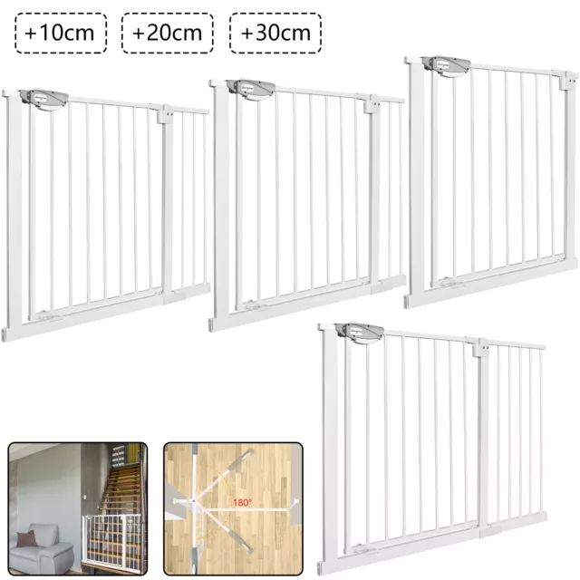 Baby Safety Gate Home Pet Barrier Stair Gate Secure Guard Doorway Auto-Close New