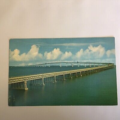 Chesapeake Bay Bridge Maryland Unposted Postcard