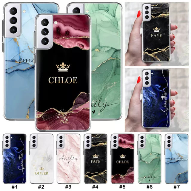 Stylish Marble Personalized Phone Case Cover For Samsung Galaxy A14 A13 S23 S22