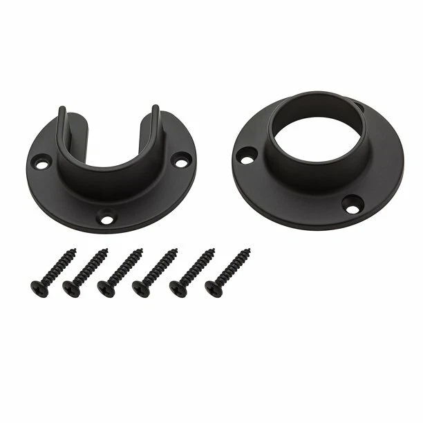 National Hardware Heavy Duty Closet Rod Flange Set. Oil Rubbed Bronze