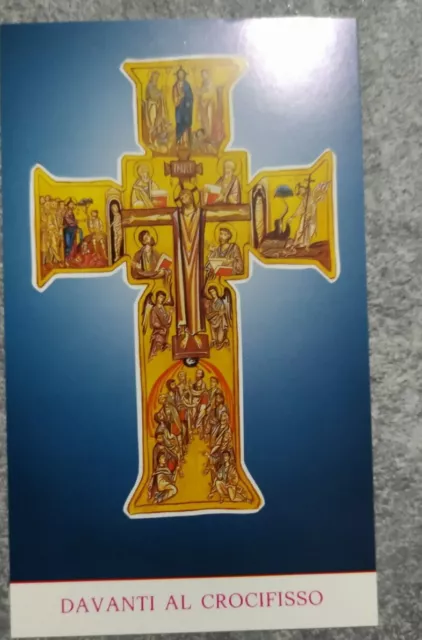 TRENTO santino-holy card" ARTISTICO GESU' CROCIFISSO EDIZIONE ANCORA