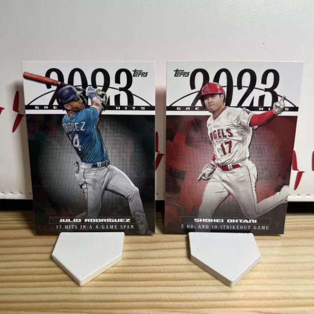 2024 TOPPS SERIES 1 Shohei Ohtani Julio Rodriguez Greatest Hits Lot 9.