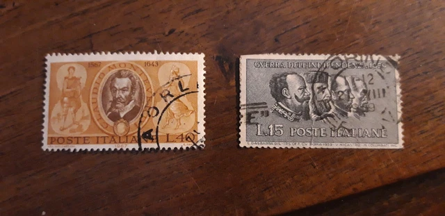 Timbres Italie stamps Italy 1953/1955/1956/1957/1958/1959/1960/1961/1963/1966 4