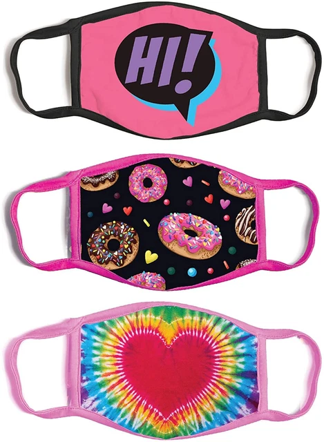 ABG Accessories Girls' 3-Pack Kid Fashionable, Heart Design, Size Girls 4-14